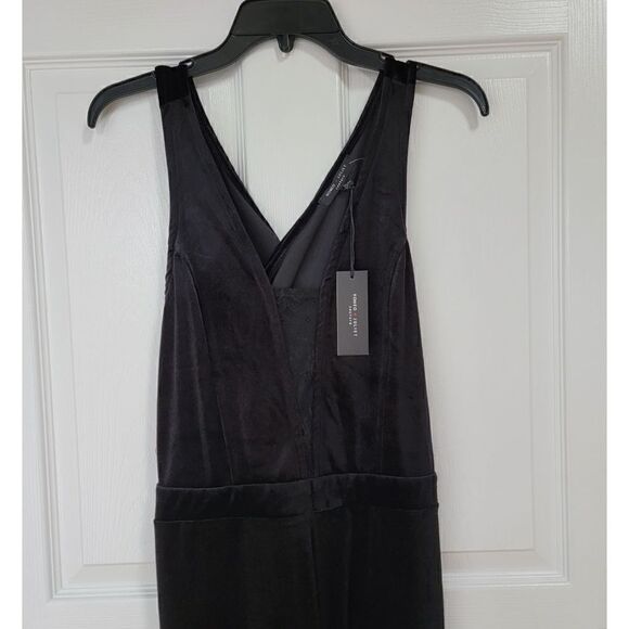 Romeo+Juliet Black Velvet Jumpsuit L - Picture 5 of 10
